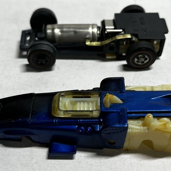 Boxed / Cased HOT WHEELS REDLINE ERA SIZZLERS 1970 BLUE INDY EAGLE Motorev Sound - Picture 6 of 9